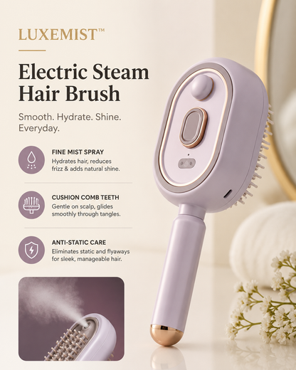 HydraMist™ Steam Hair Brush