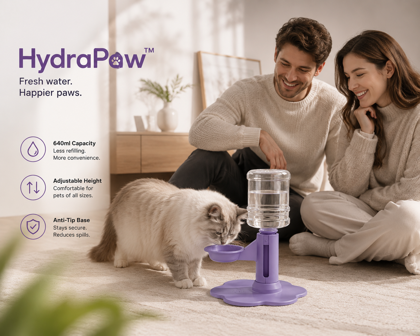HydraPaw™ — Fresh Water, Happy Paws.