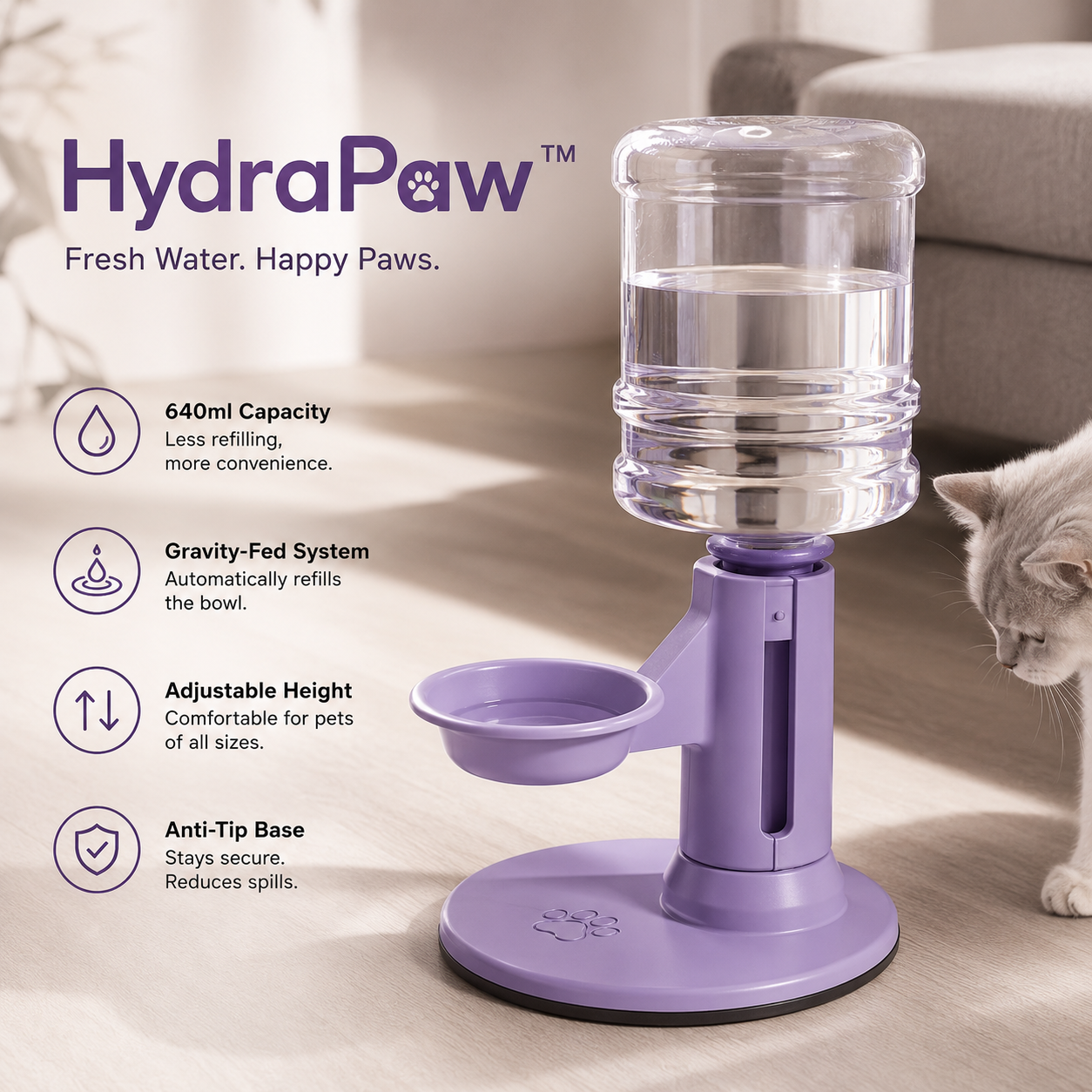 HydraPaw™ — Fresh Water, Happy Paws.