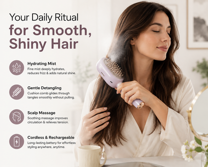 HydraMist™ Steam Hair Brush