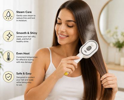 HydraMist™ Steam Hair Brush