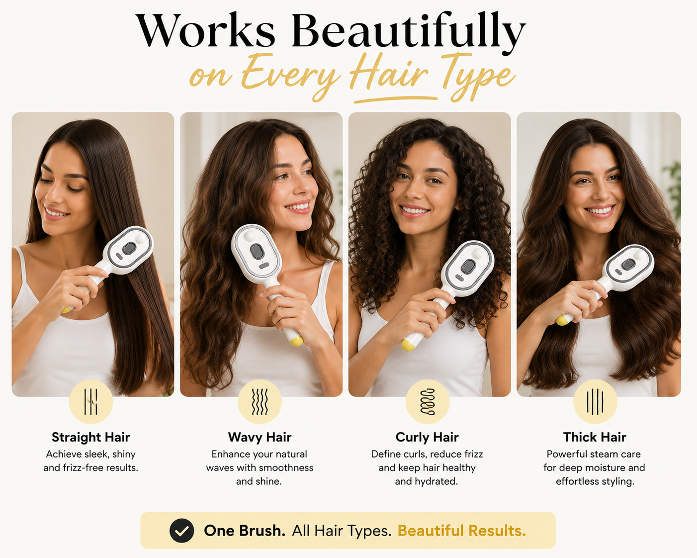 HydraMist™ Steam Hair Brush